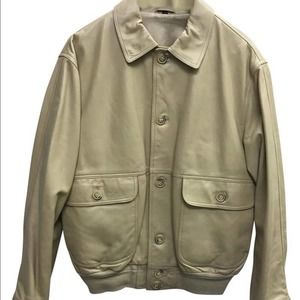 Mario Caldi Made in Italy leather jacket 52